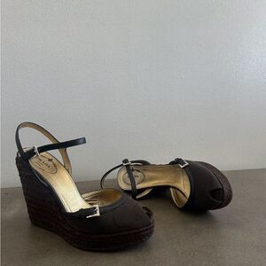 PRADA espadrilles wedge sandal